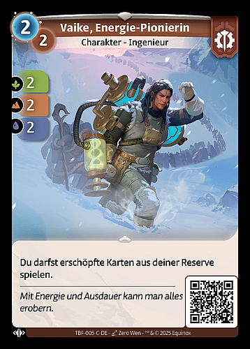 Vaike, Energie-Pionierin