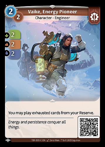 Vaike, Energy Pioneer