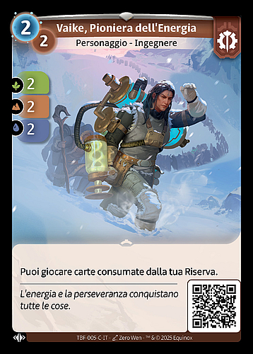 Vaike, Pioniera dell'Energia