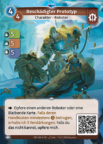 Beschädigter Prototyp