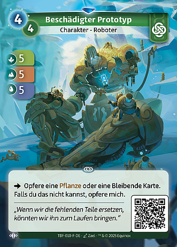 Beschädigter Prototyp