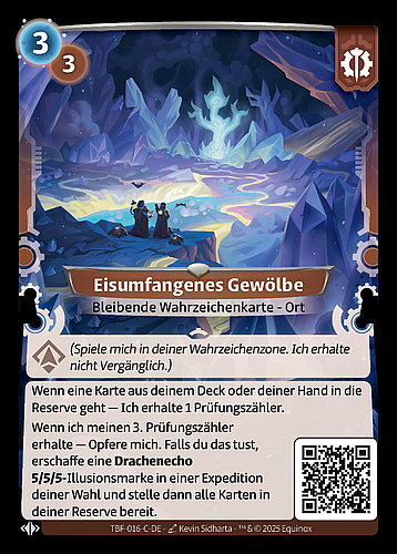 Eisumfangenes Gewölbe