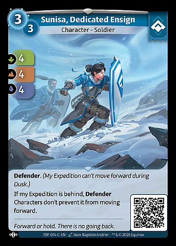 Sunisa, Dedicated Ensign