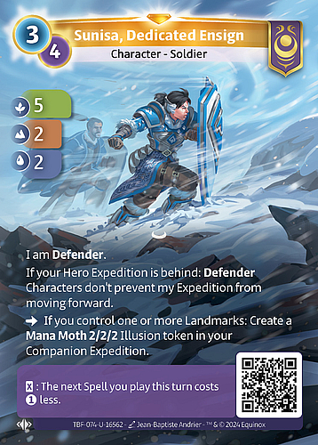 Sunisa, Dedicated Ensign