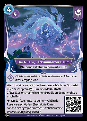 Der Nilam, verkümmerter Baum