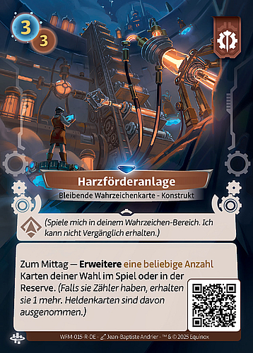 Harzförderanlage