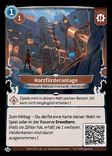 Harzförderanlage