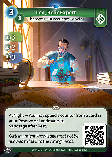 Leo, Relic Expert