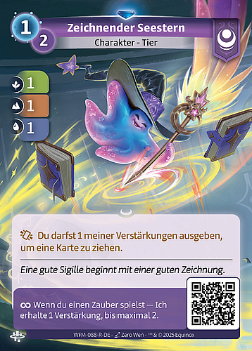 Zeichnender Seestern