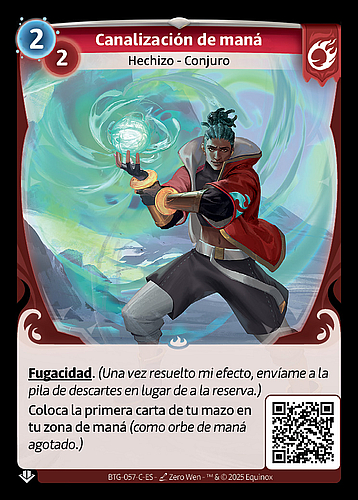 Canalización de maná