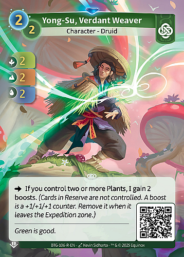Yong-Su, Verdant Weaver