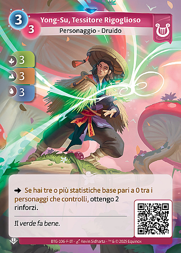 Yong-Su, Tessitore Rigoglioso