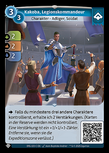 Kakoba, Legionskommandeur