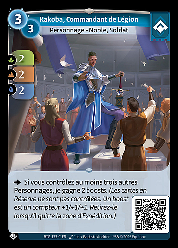 Kakoba, Commandant de Légion