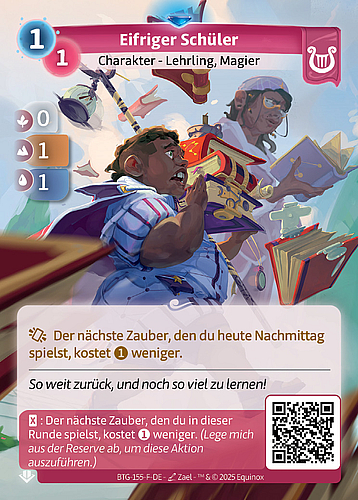 Eifriger Schüler