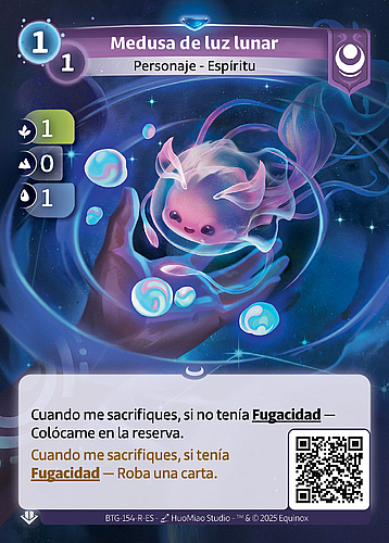 Medusa de luz lunar
