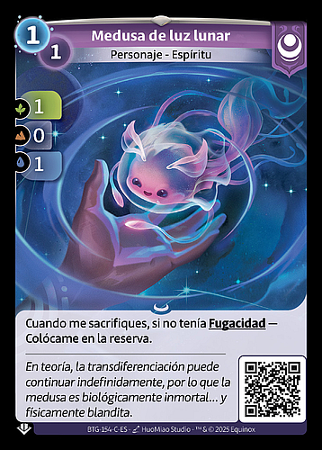 Medusa de luz lunar