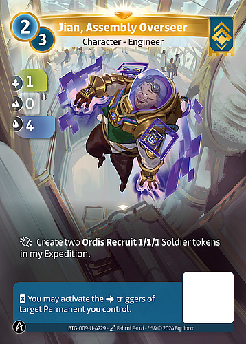 Jian, Assembly Overseer