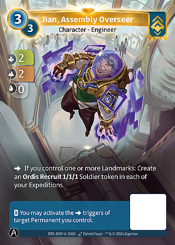 Jian, Assembly Overseer