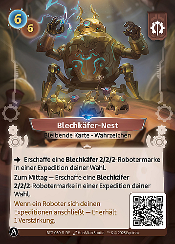Blechkäfer-Nest