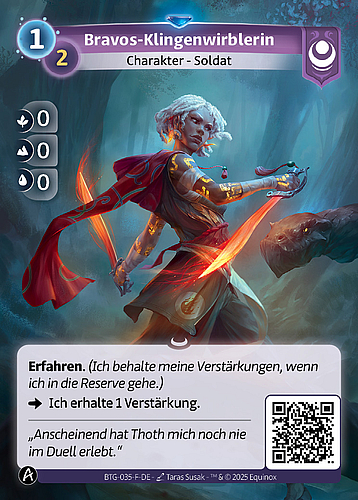 Bravos-Klingenwirblerin