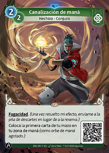 Canalización de maná