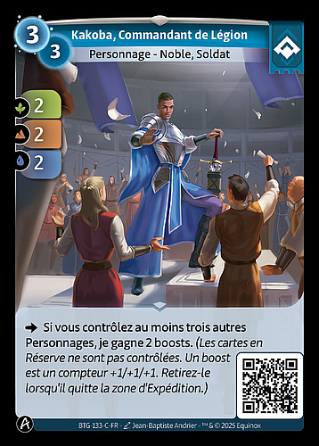 Kakoba, Commandant de Légion