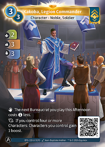 Kakoba, Legion Commander