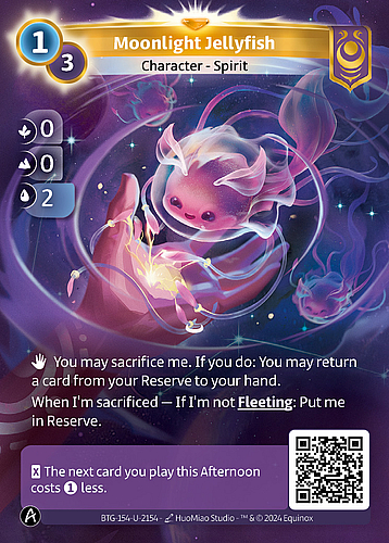 Medusa de luz lunar