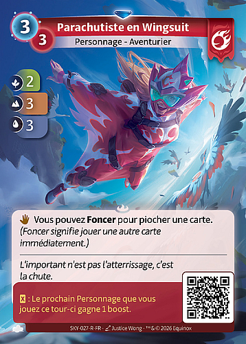 Parachutiste en Wingsuit