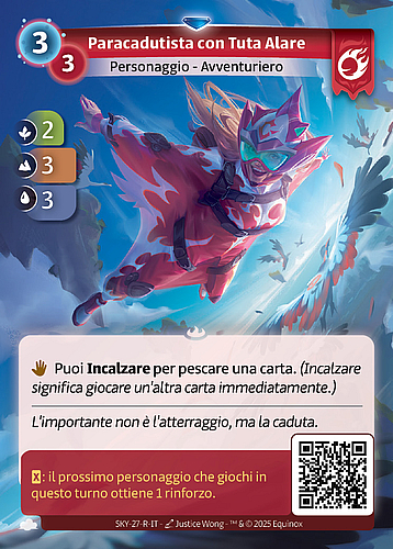 Paracadutista con Tuta Alare