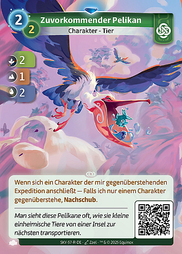 Zuvorkommender Pelikan