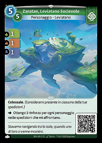 Zaratan, Leviatano Socievole