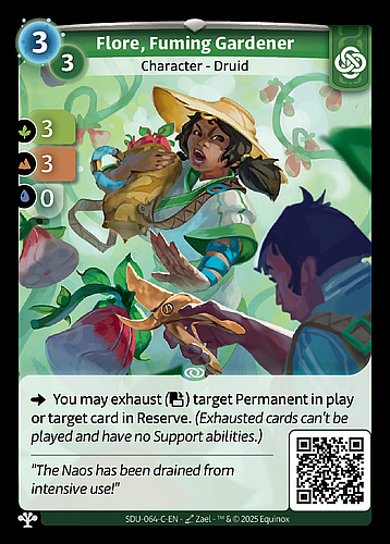Flore, Fuming Gardener