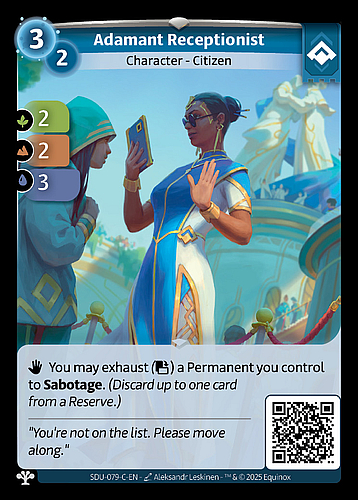 Adamant Receptionist