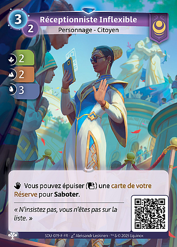 Réceptionniste Inflexible