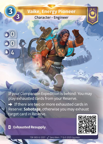 Vaike, Energy Pioneer