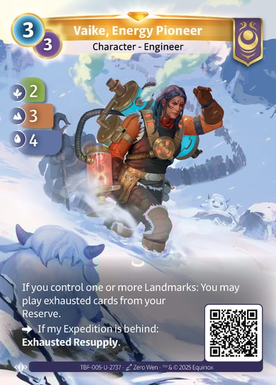 Vaike, Energy Pioneer