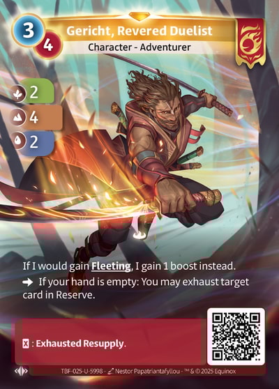 Gericht, Revered Duelist