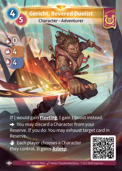Gericht, Revered Duelist