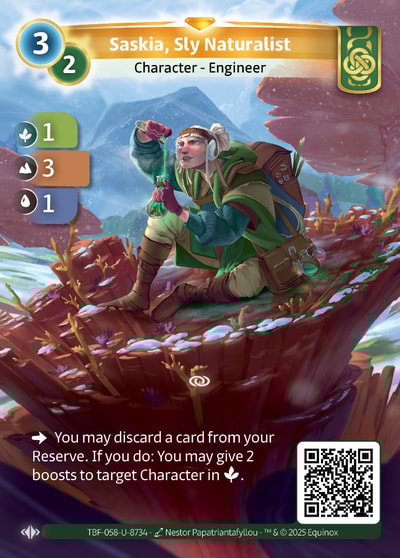 Saskia, Sly Naturalist