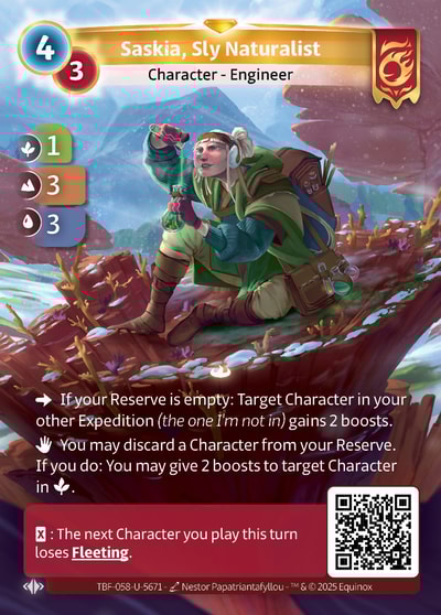 Saskia, Sly Naturalist