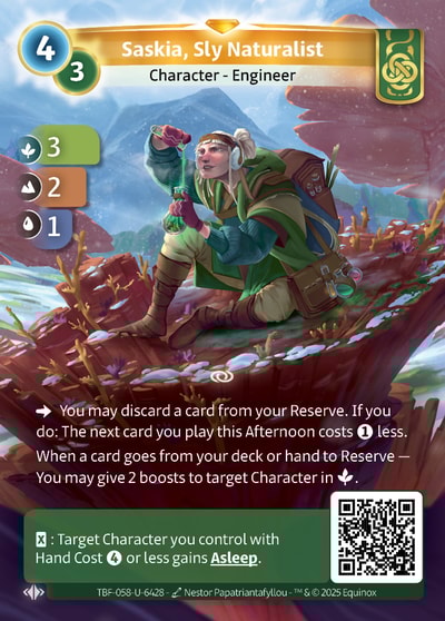 Saskia, Sly Naturalist