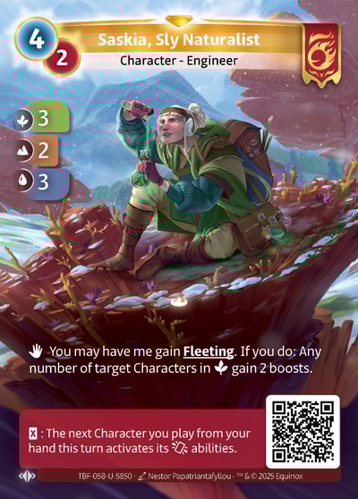 Saskia, Sly Naturalist