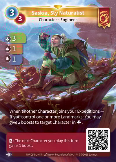 Saskia, Sly Naturalist