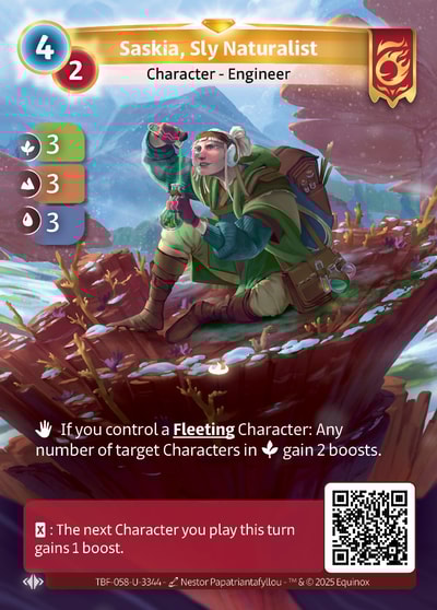 Saskia, Sly Naturalist