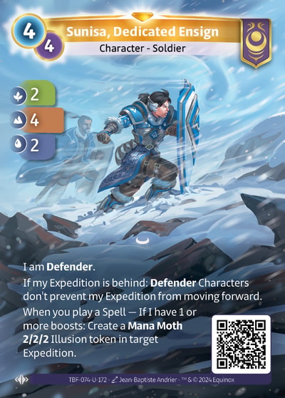 Sunisa, Dedicated Ensign