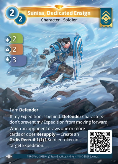 Sunisa, Dedicated Ensign