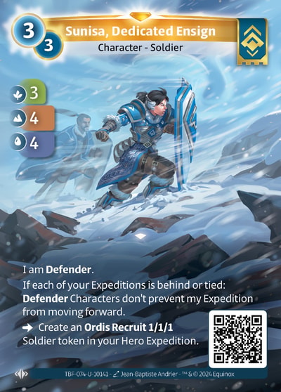 Sunisa, Dedicated Ensign