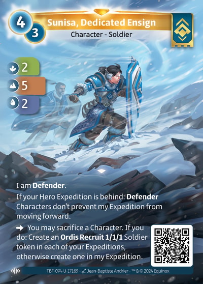 Sunisa, Dedicated Ensign